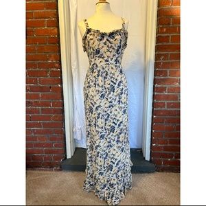 Beautiful Long Floral Size 14 Dress.